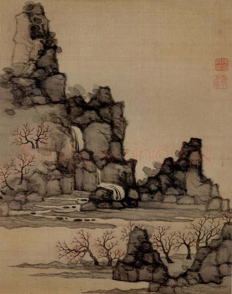 1651 陈洪绶《杂画册》书画作品
