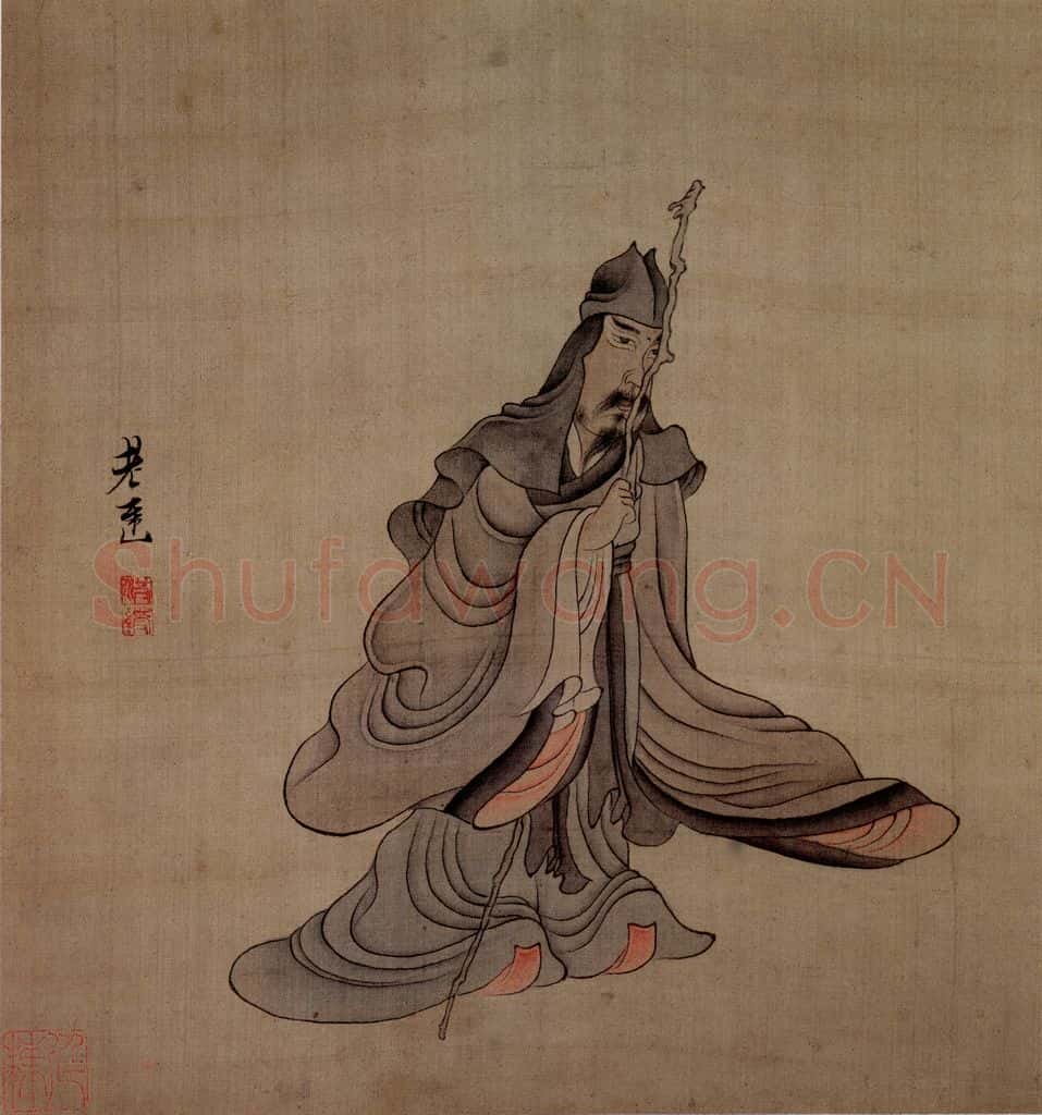 1651 陈洪绶《模古图》书画作品