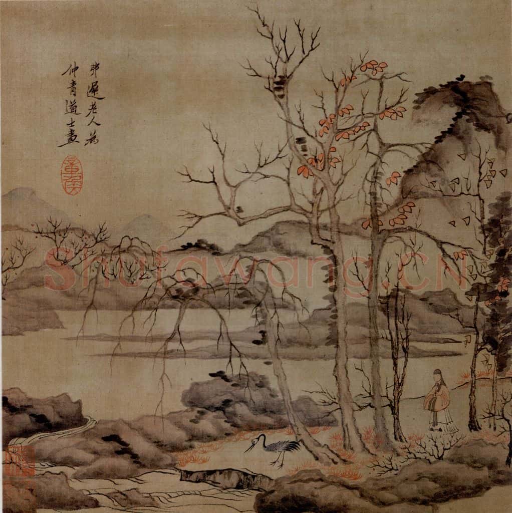 1651 陈洪绶《模古图》书画作品