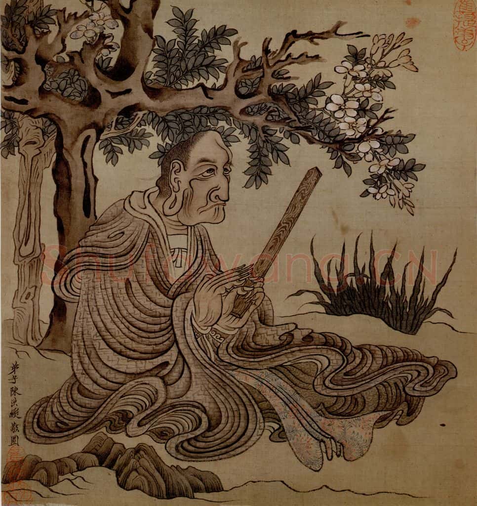 1651 陈洪绶《模古图》书画作品