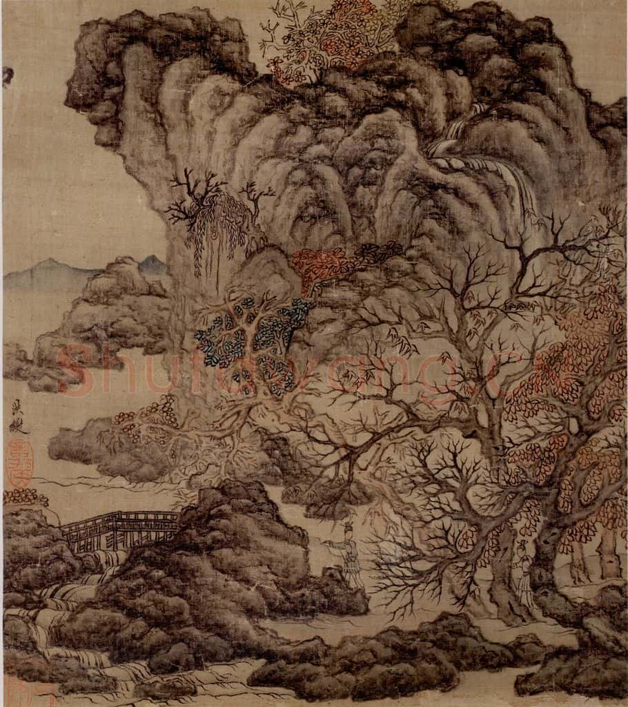 1651 陈洪绶《模古图》书画作品