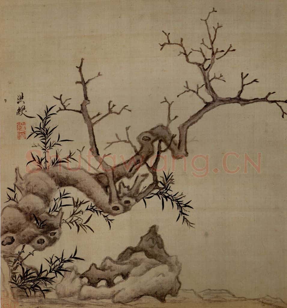 1651 陈洪绶《模古图》书画作品