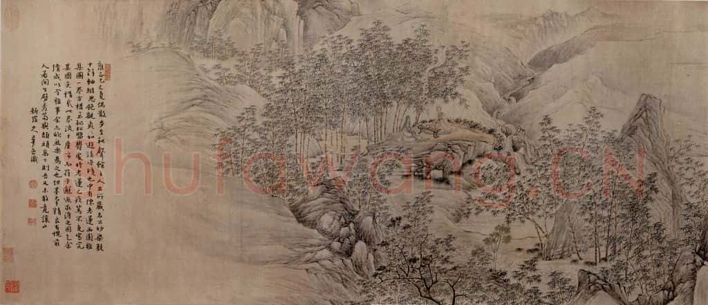 1725 陈洪绶《西园雅集图卷》书画作品