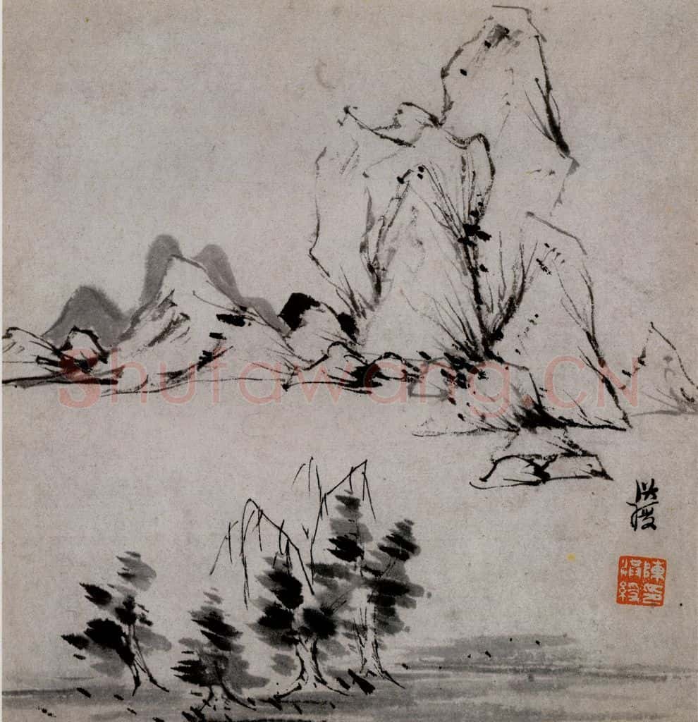 1619年 陈洪绶《模古图》书画作品