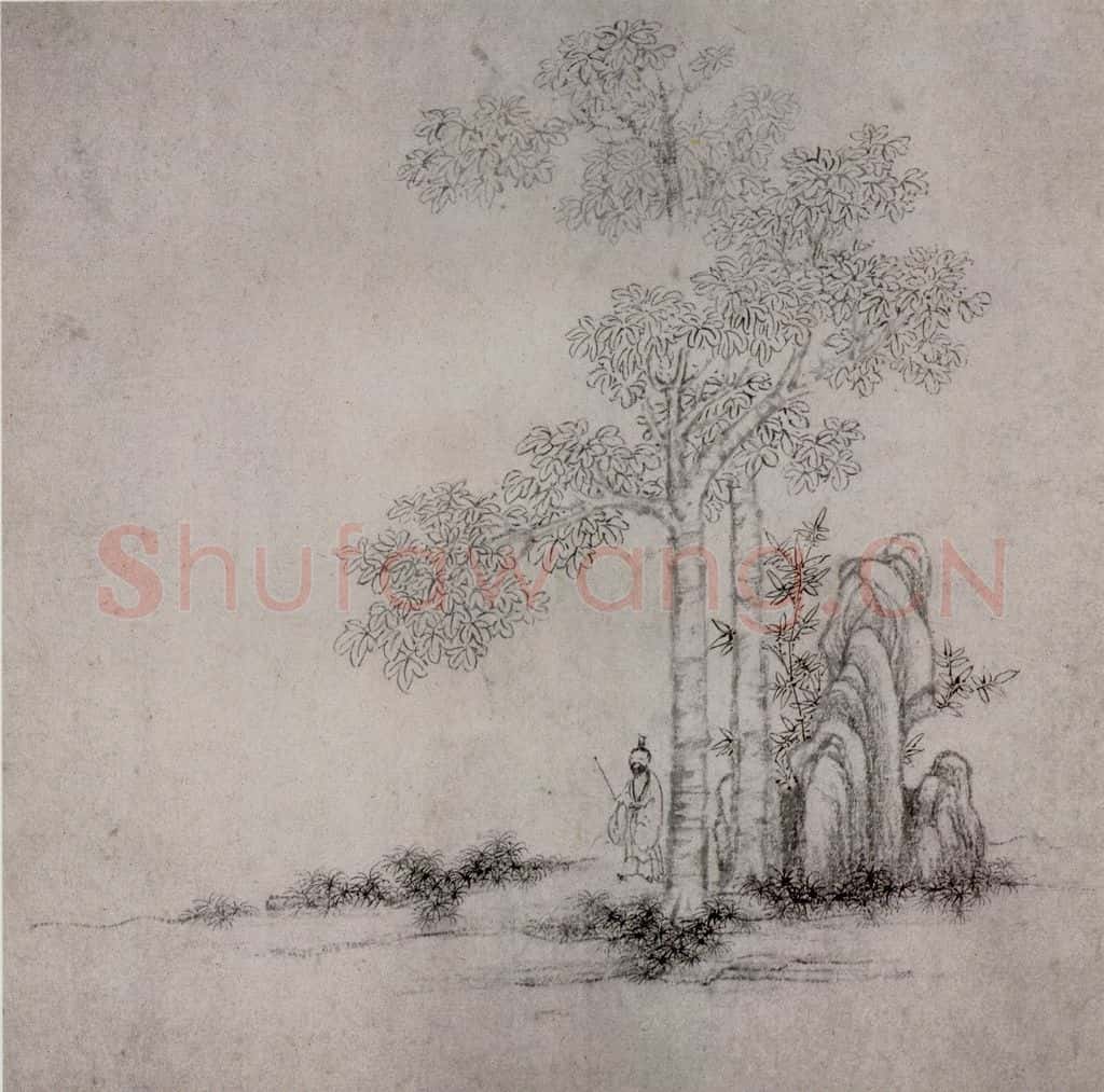1619年 陈洪绶《模古图》书画作品