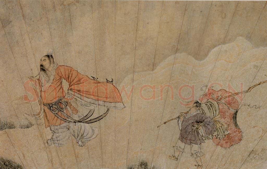 1616年 陈洪绶《人物画扇》书画作品