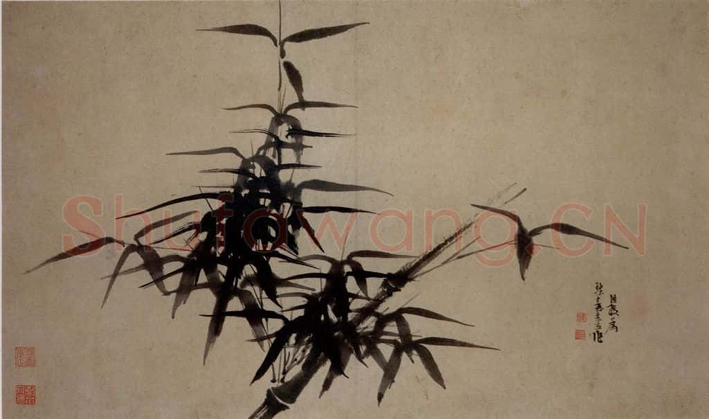 1627年 陈洪绶《墨竹图小幅》书画作品