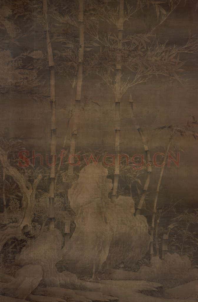 五代 徐熙《雪竹图轴》书画作品