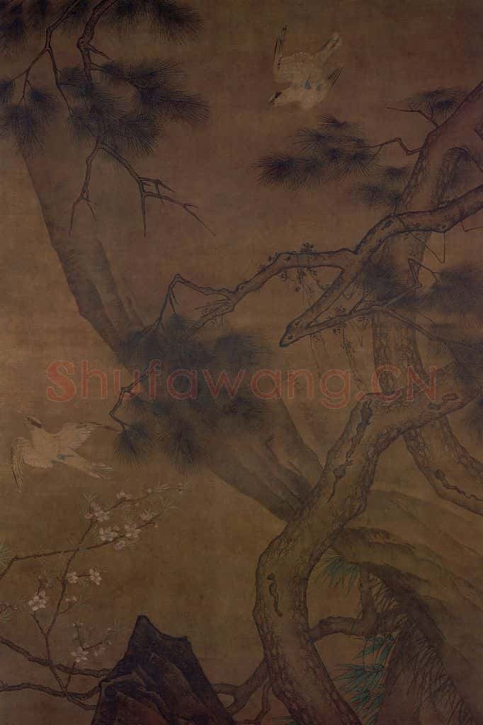 明 无款《新莺出谷图轴》书画作品