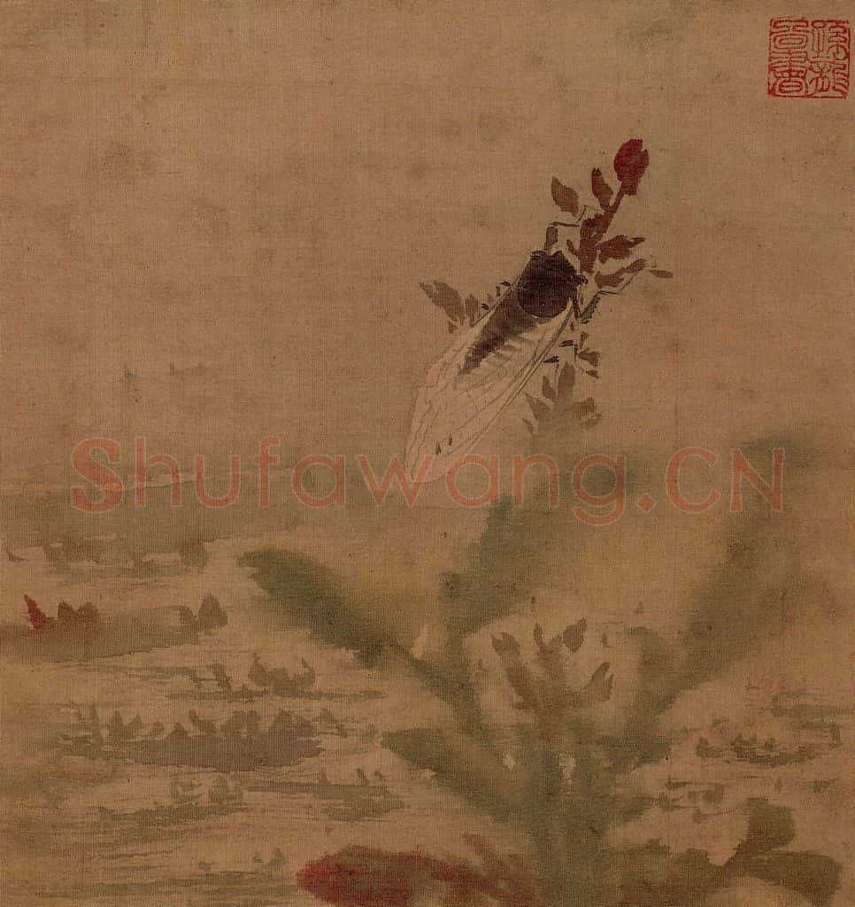 明 孙龙《花鸟草虫册》书画作品