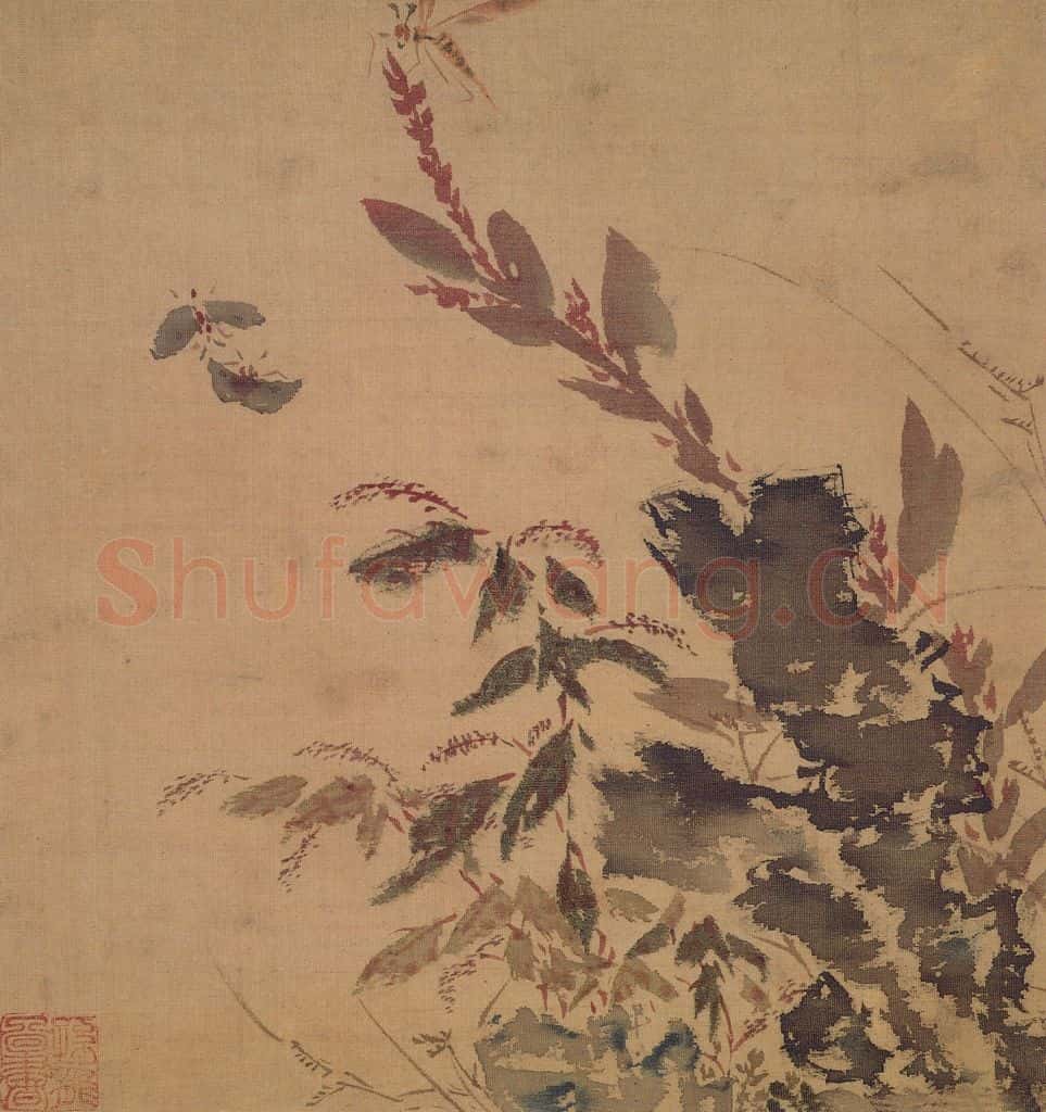 明 孙龙《花鸟草虫册》书画作品