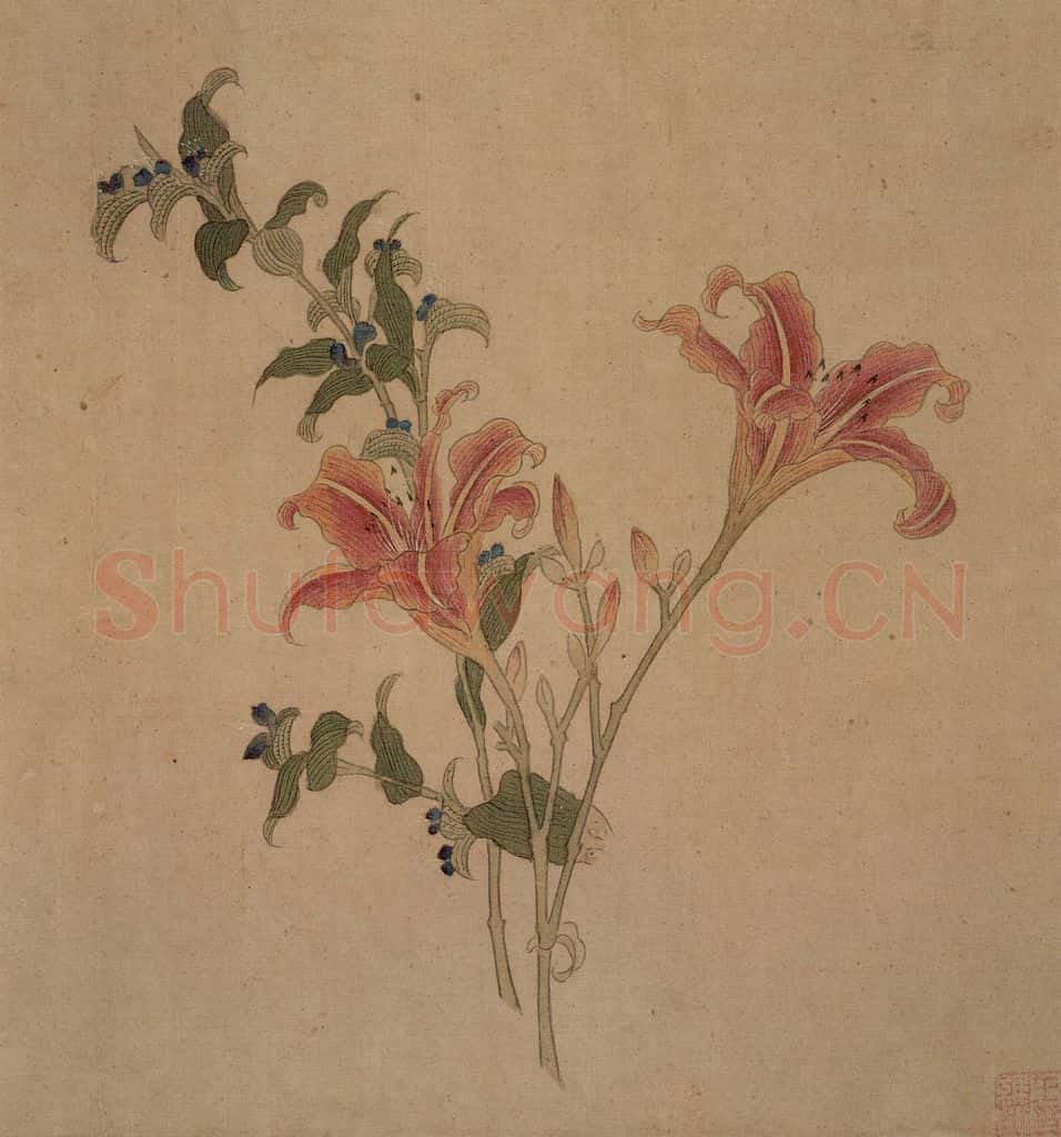 明 王维烈《花卉册》书画作品
