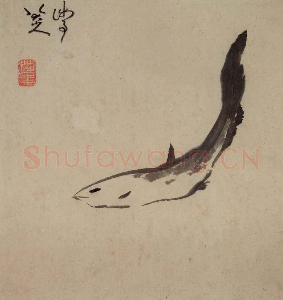 清 朱耷《杂画册》书画作品