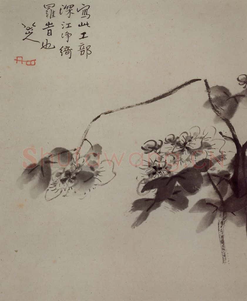 清 朱耷《杂画册》书画作品