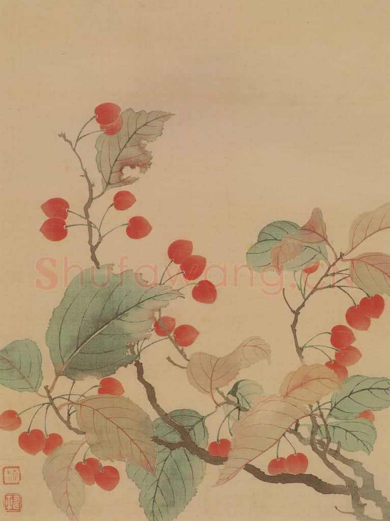 清 恽寿平《花卉册》书画作品