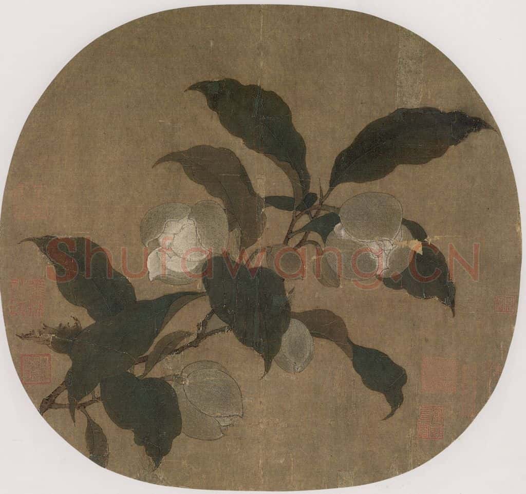 宋 无款《夜合花图页》书画作品