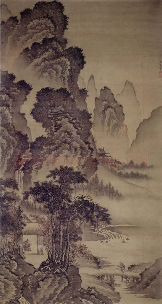 明 戴进 溪堂诗思堂 书画作品
