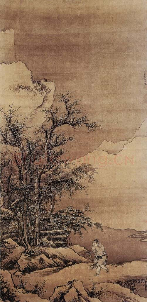 明 戴进 雪归图 书画作品