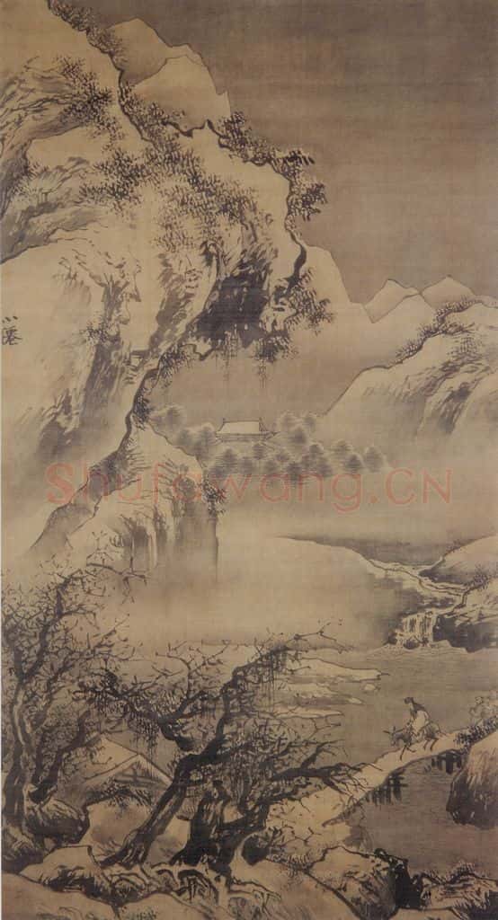 明 吴伟 洞天问道图 书画作品