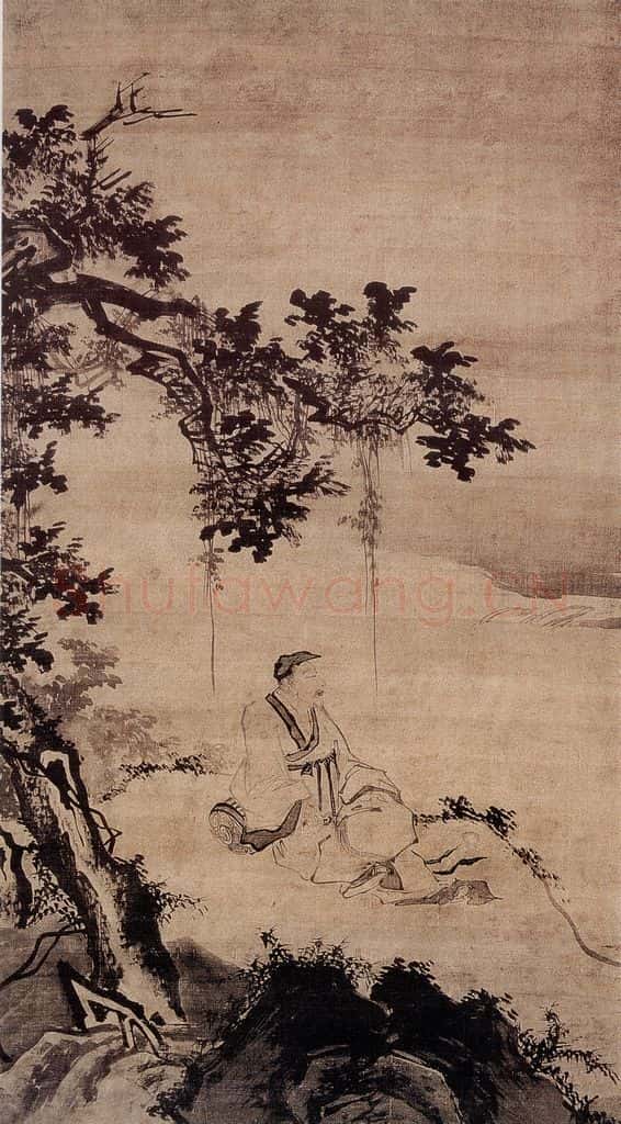 明 吴伟 高士图 书画作品