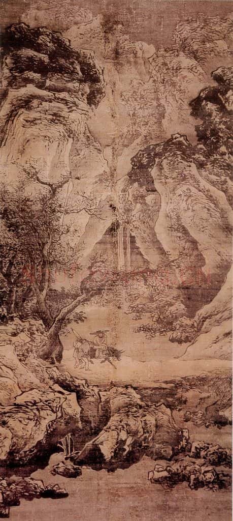 明 吴伟 行旅图 书画作品