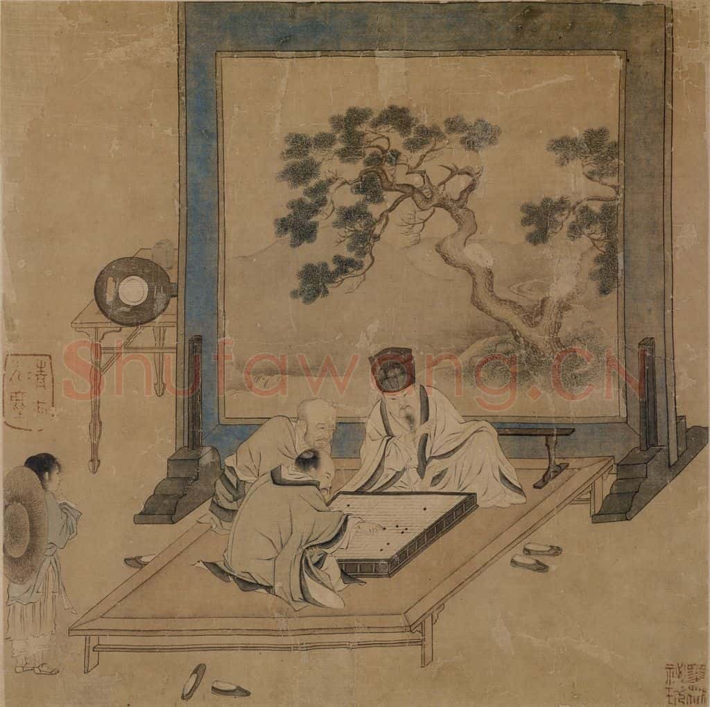  仇英《摹天籁阁宋人画册》书画作品