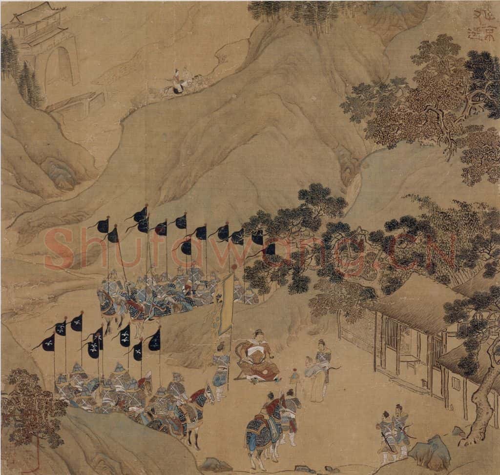 仇英《摹天籁阁宋人画册》书画作品