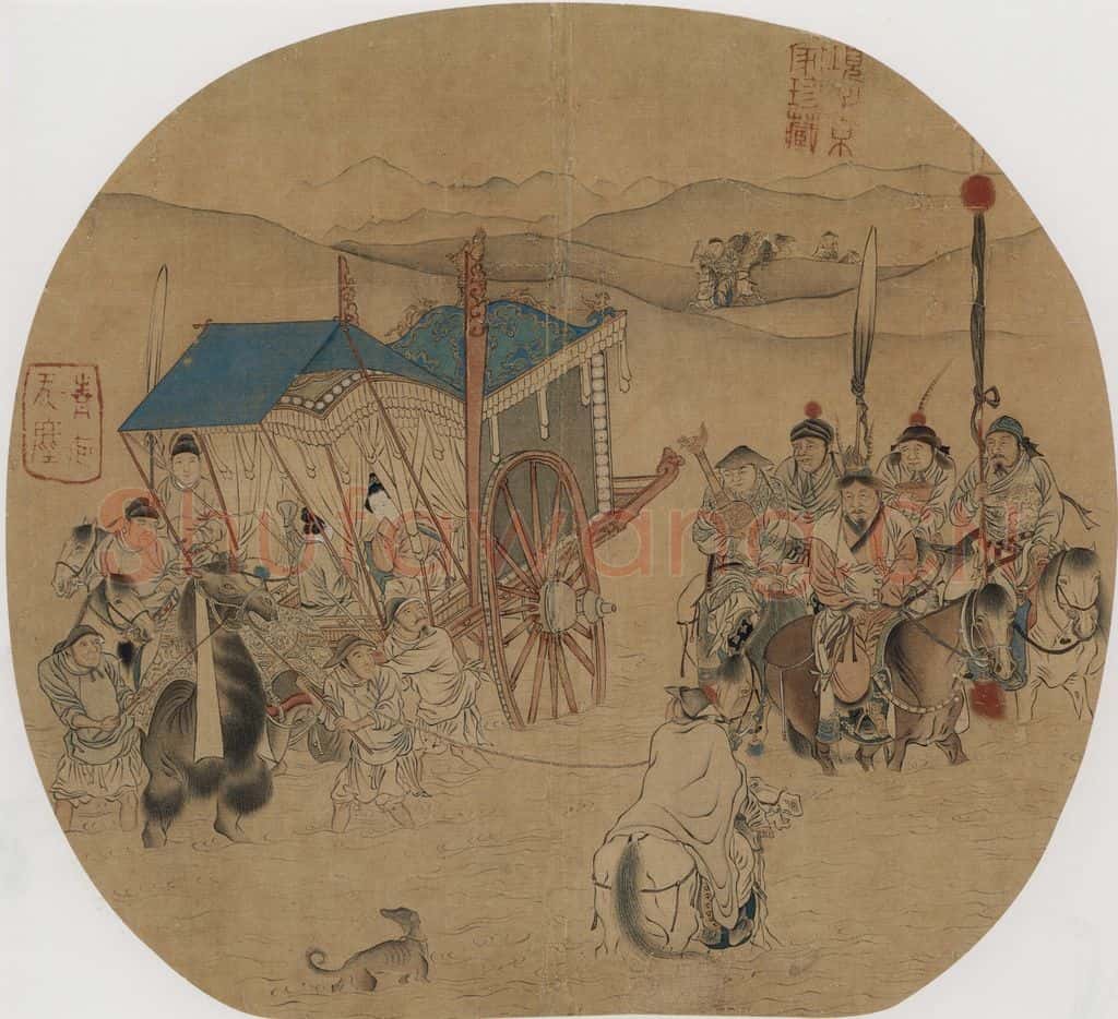 仇英《摹天籁阁宋人画册》书画作品