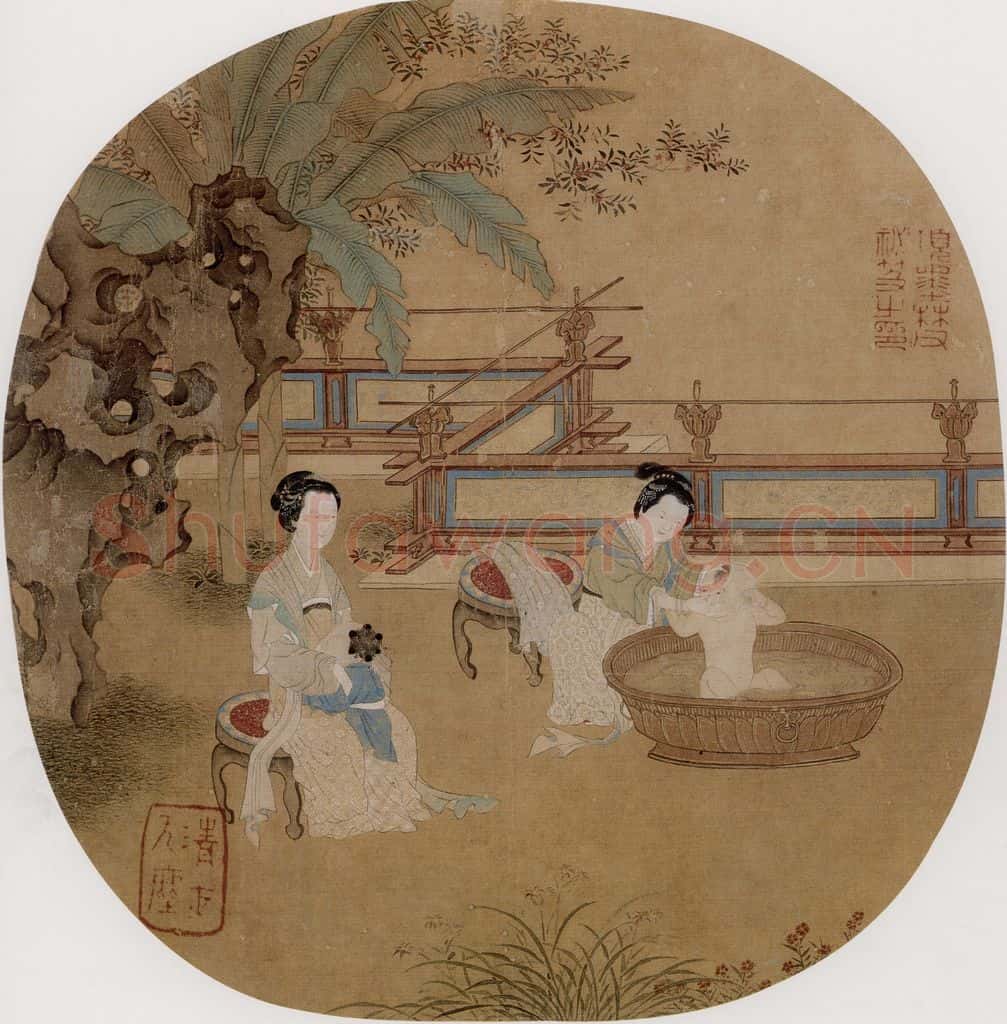 仇英《摹天籁阁宋人画册》书画作品