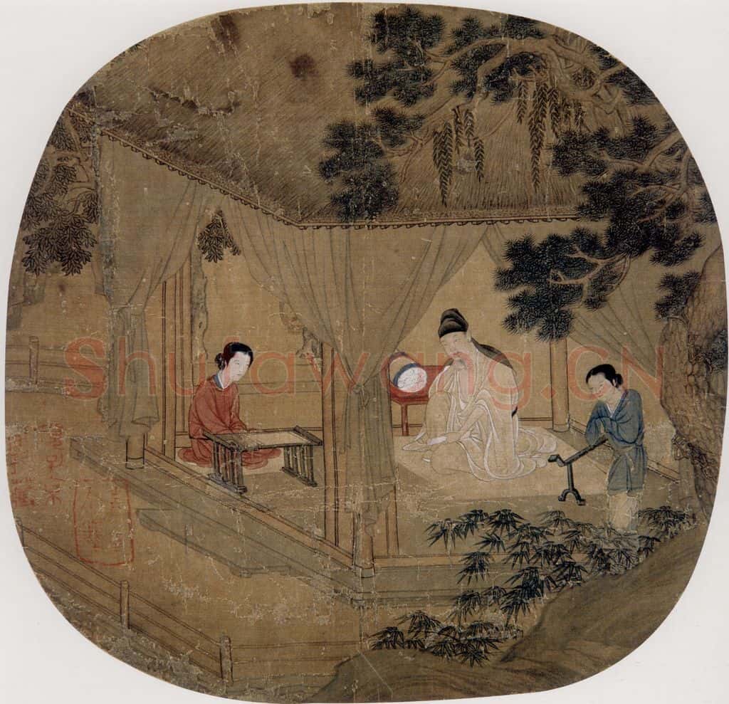 仇英《摹天籁阁宋人画册》书画作品