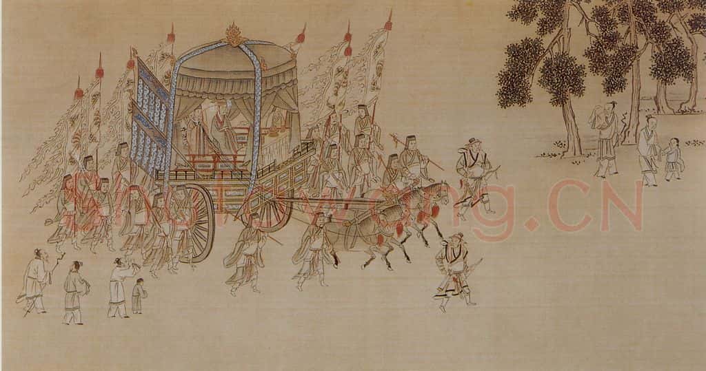 仇英《孝经图》书画作品