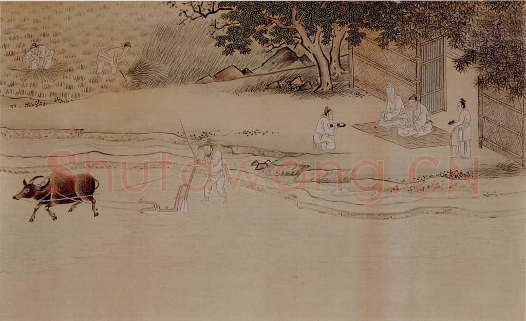  仇英《孝经图》书画作品