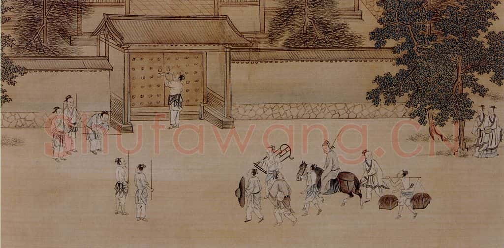 仇英《孝经图》书画作品
