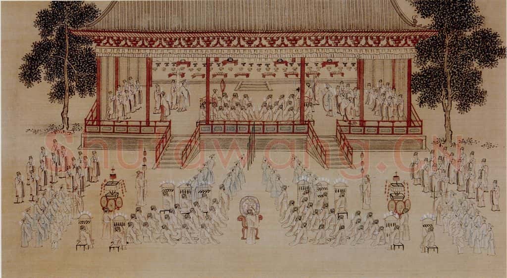  仇英《孝经图》书画作品