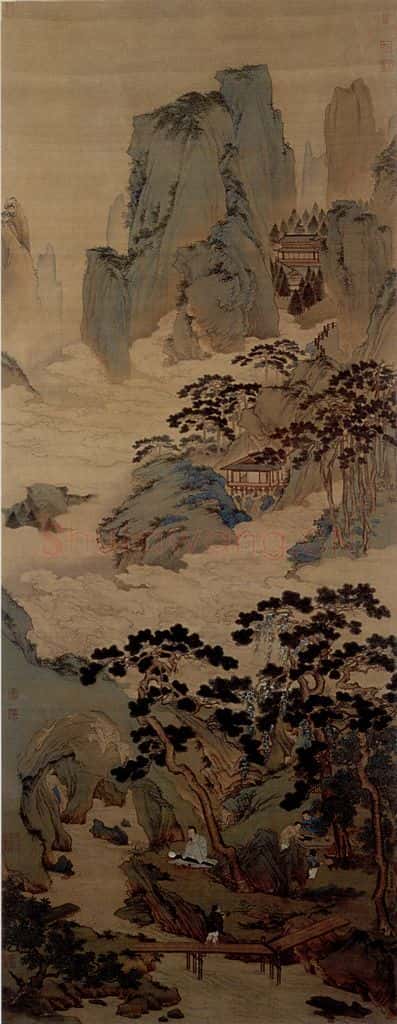  仇英《玉洞仙源图》书画作品