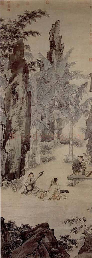 仇英《蕉阴结夏图》书画作品