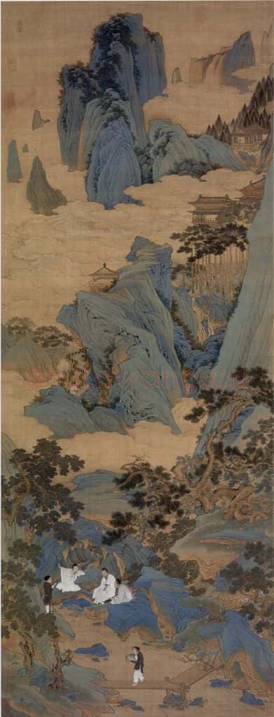 仇英《桃源仙境图》书画作品