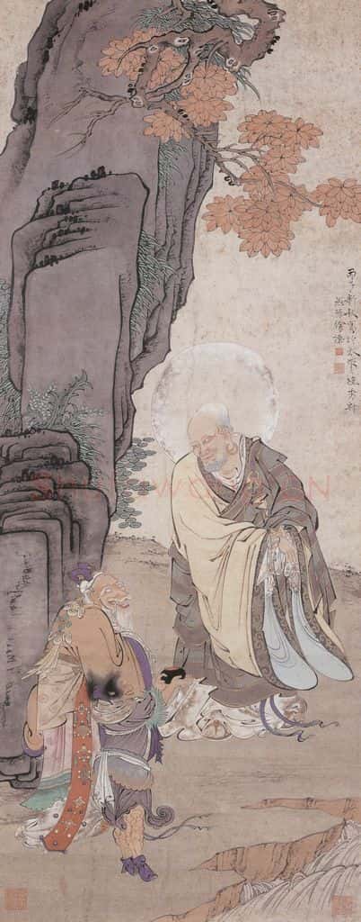 1936年 徐燕荪《罗汉图》书画作品