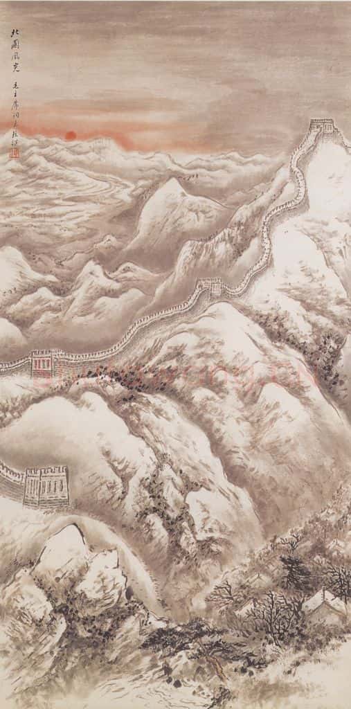  吴镜汀《毛泽东词意》书画作品