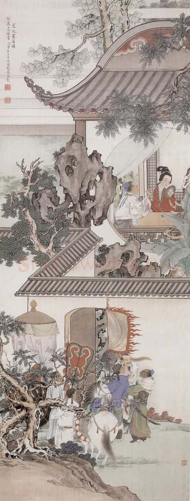 1939年 刘凌沧《京兆画眉图》书画作品