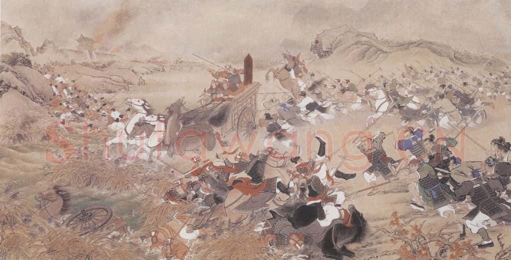 1959年 刘凌沧《赤眉军无盐大捷》书画作品