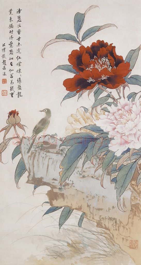 田世光《如在仙宫第几重》书画作品