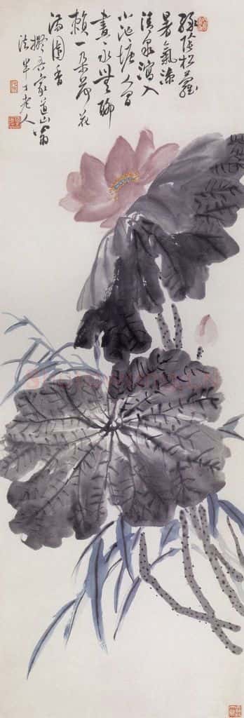 陈半丁《花卉条屏》书画作品