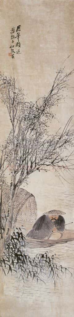 不详 任熊 柳溪渔艇 书画作品