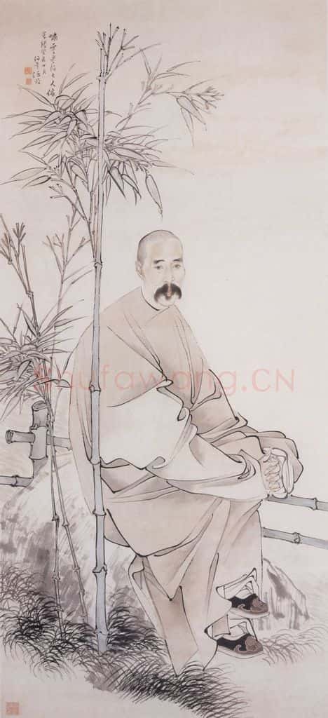 1883年 任伯年 赵啸云像 书画作品