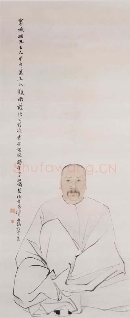 1884年 任伯年 陆书城像 书画作品