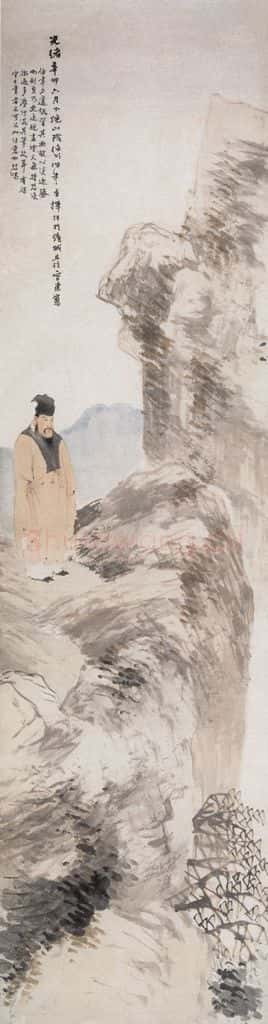 1891年 任伯年 独立苍茫 书画作品