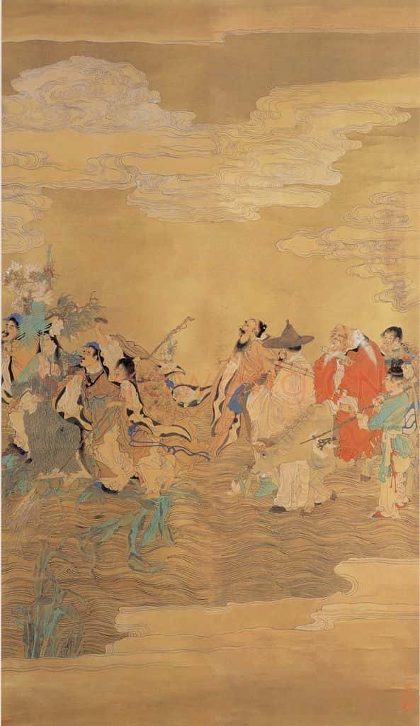 不详 任伯年 群仙祝寿图 书画作品
