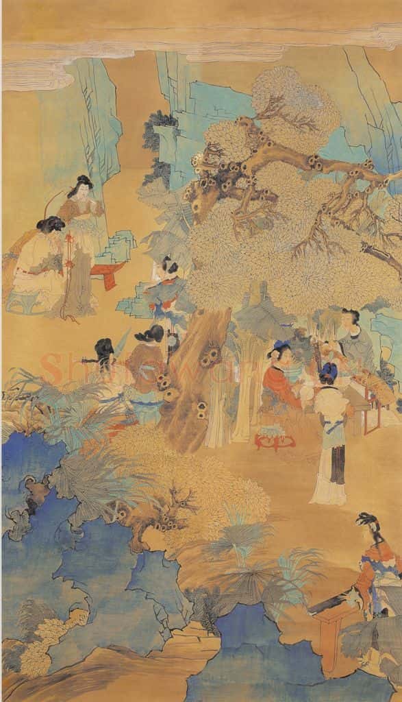 不详 任伯年 群仙祝寿图 书画作品