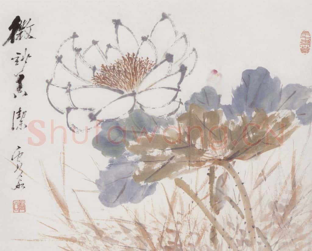 1887年 虚谷 花卉册 书画作品